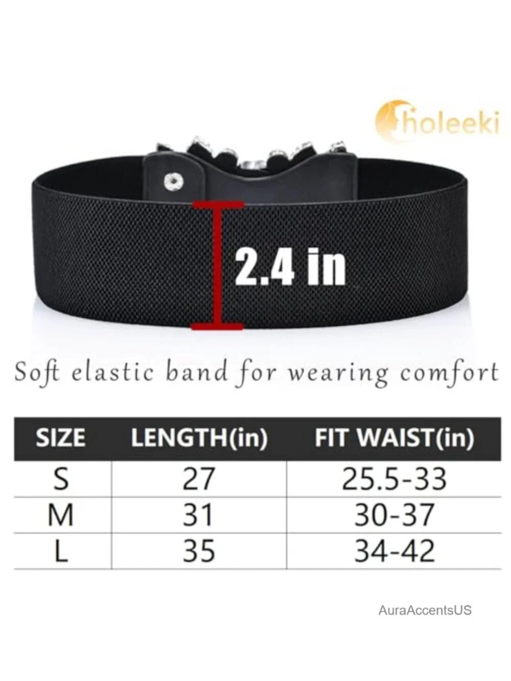 Stretch Rhinestone Wide Belt Elastic Crystal Waist Accessory for Dresses